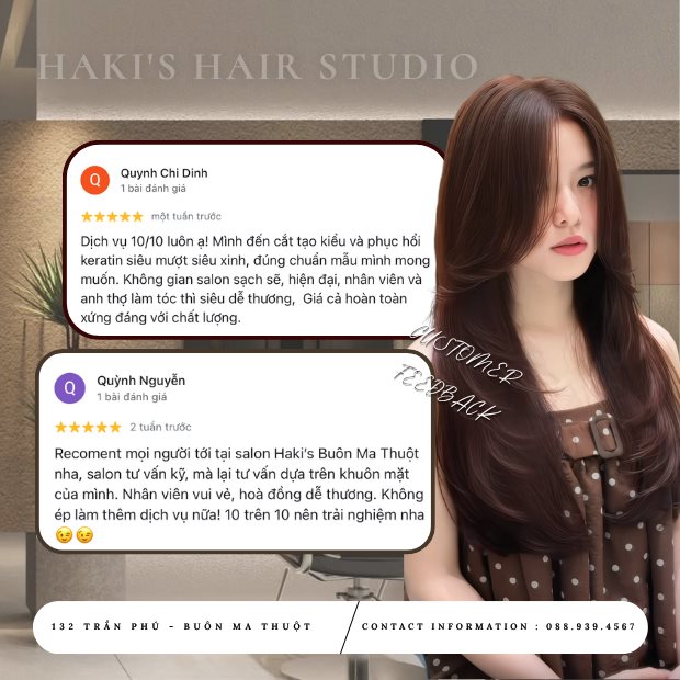 Đánh giá 5 sao của khách hàng trên Google
