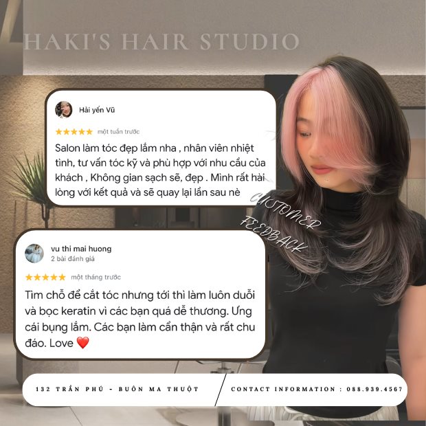 Đánh giá 5 sao của khách hàng trên Google