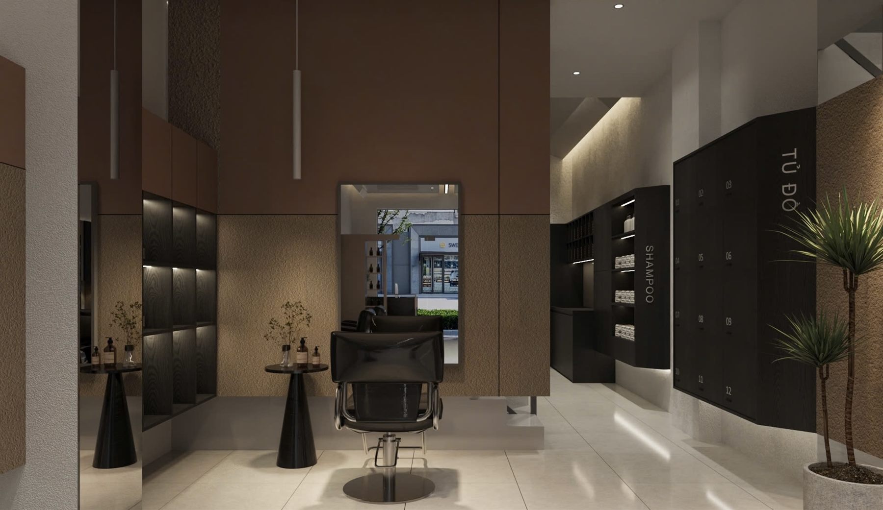 Không gian salon cao cấp