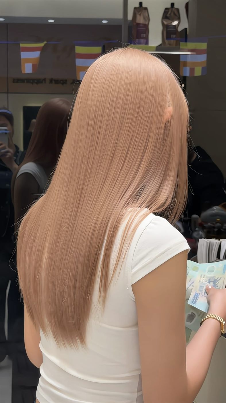 Kiểu tóc blond ấm bóng mượt